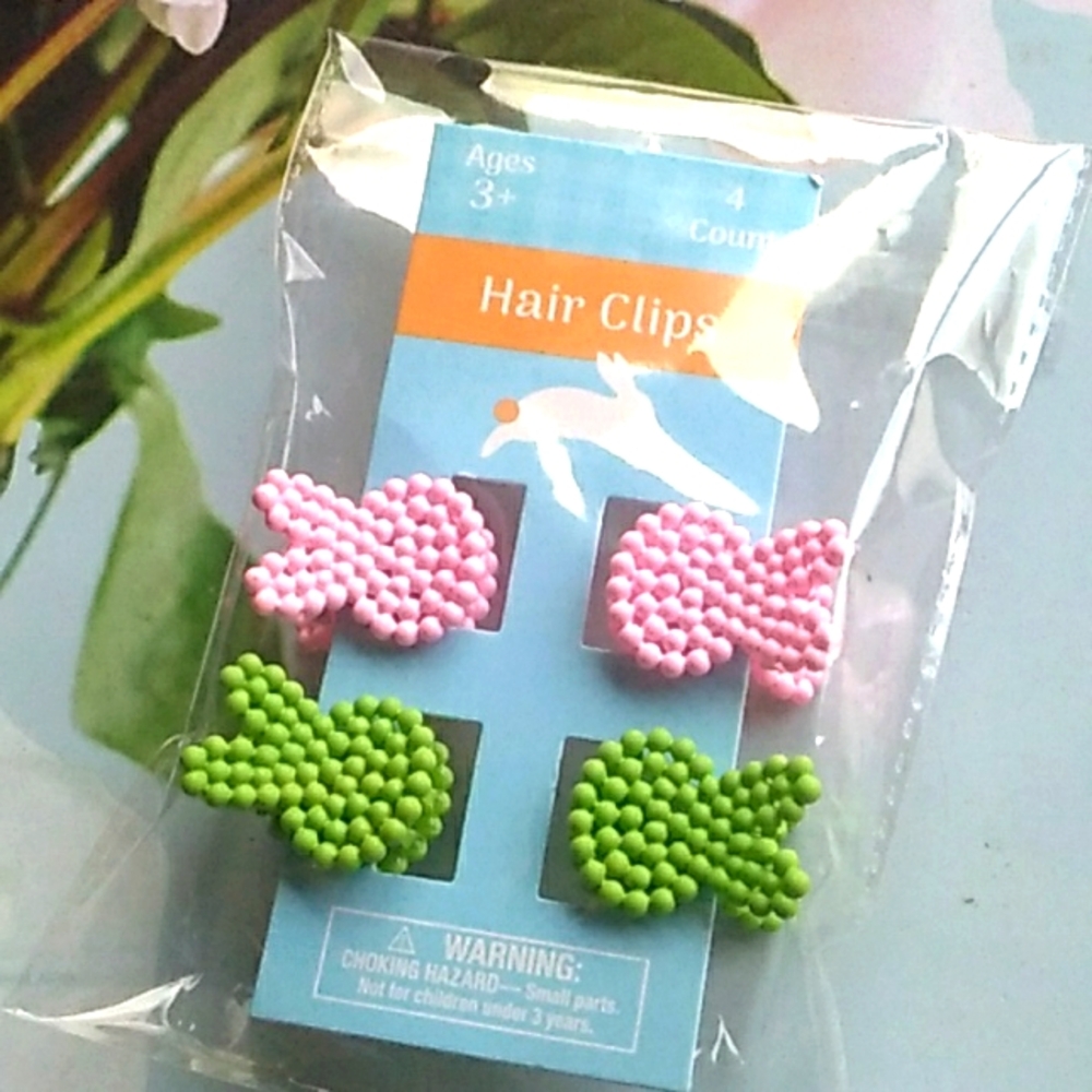 Easter Jaw Clips Set Of 4 Pastel Colors Hair Claws Bunny Peeps